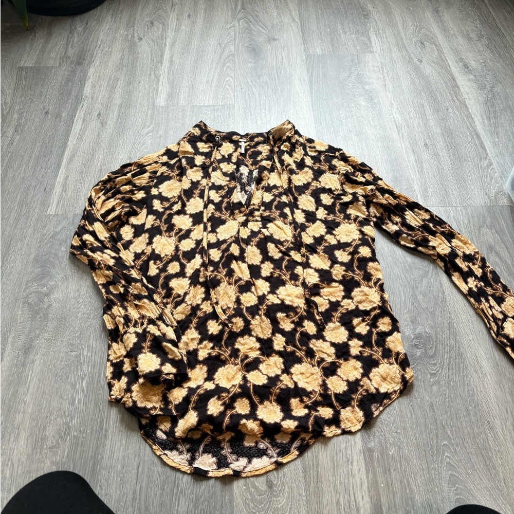 Free People Floral Top
